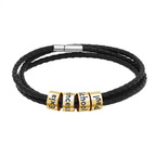 Personalized Leather Bracelet for Dad