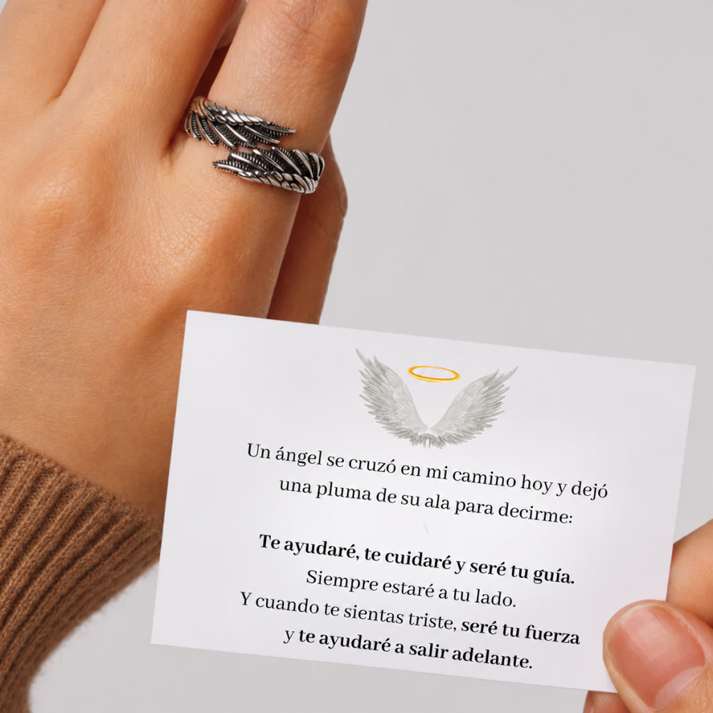 Anillo Alas de Ángel - Personalizable con Nombre