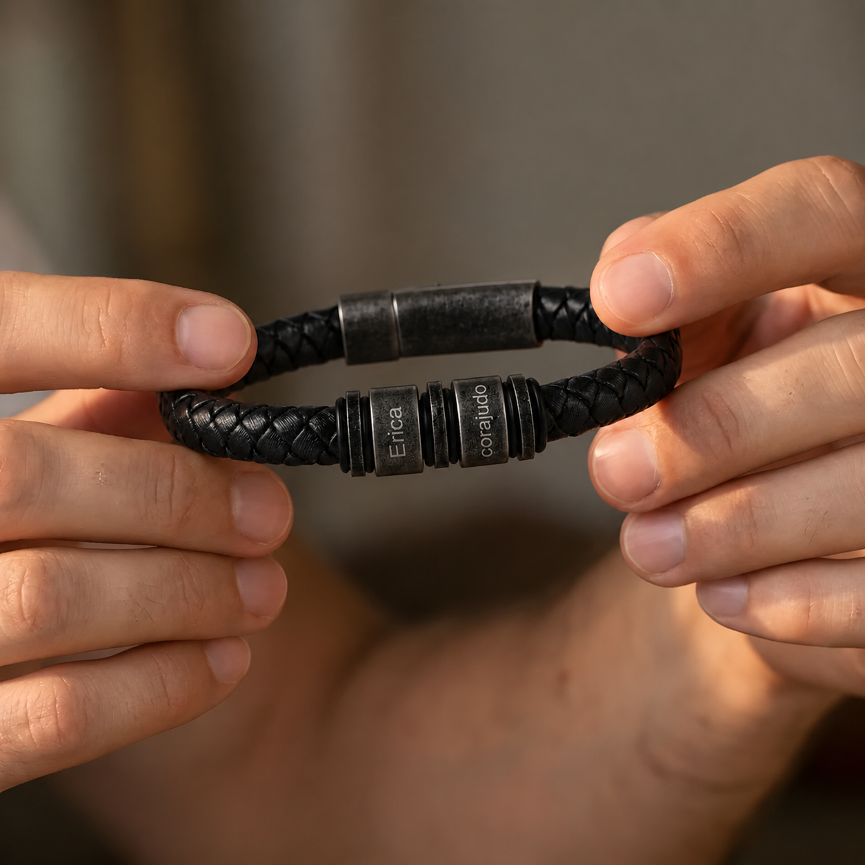Pulsera personalizada con nombres—Fuerza de Familia