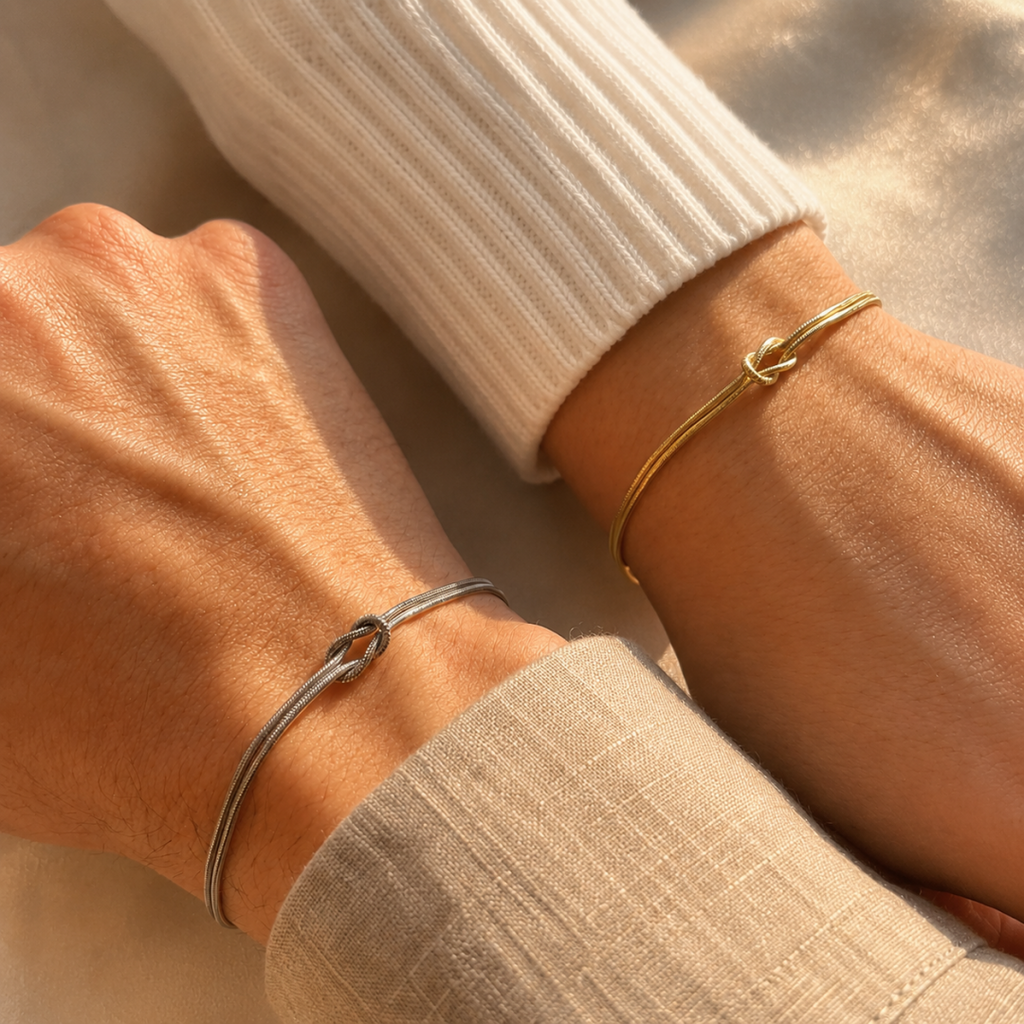 Pulsera Nudo Eterno — “Tú y Yo.”