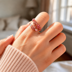 Anillo Flor de Durazno – Florece a Tu Ritmo