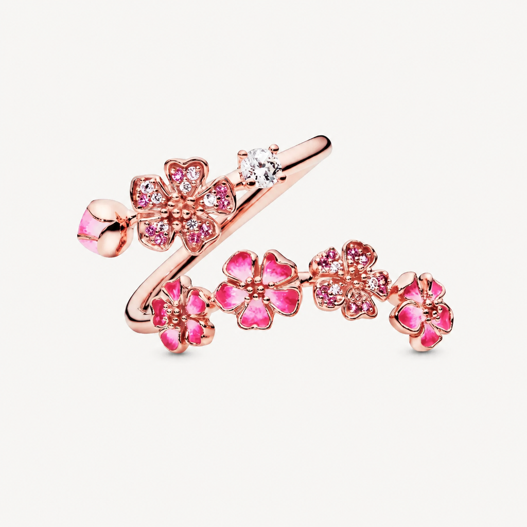 Anillo Flor de Durazno – Florece a Tu Ritmo