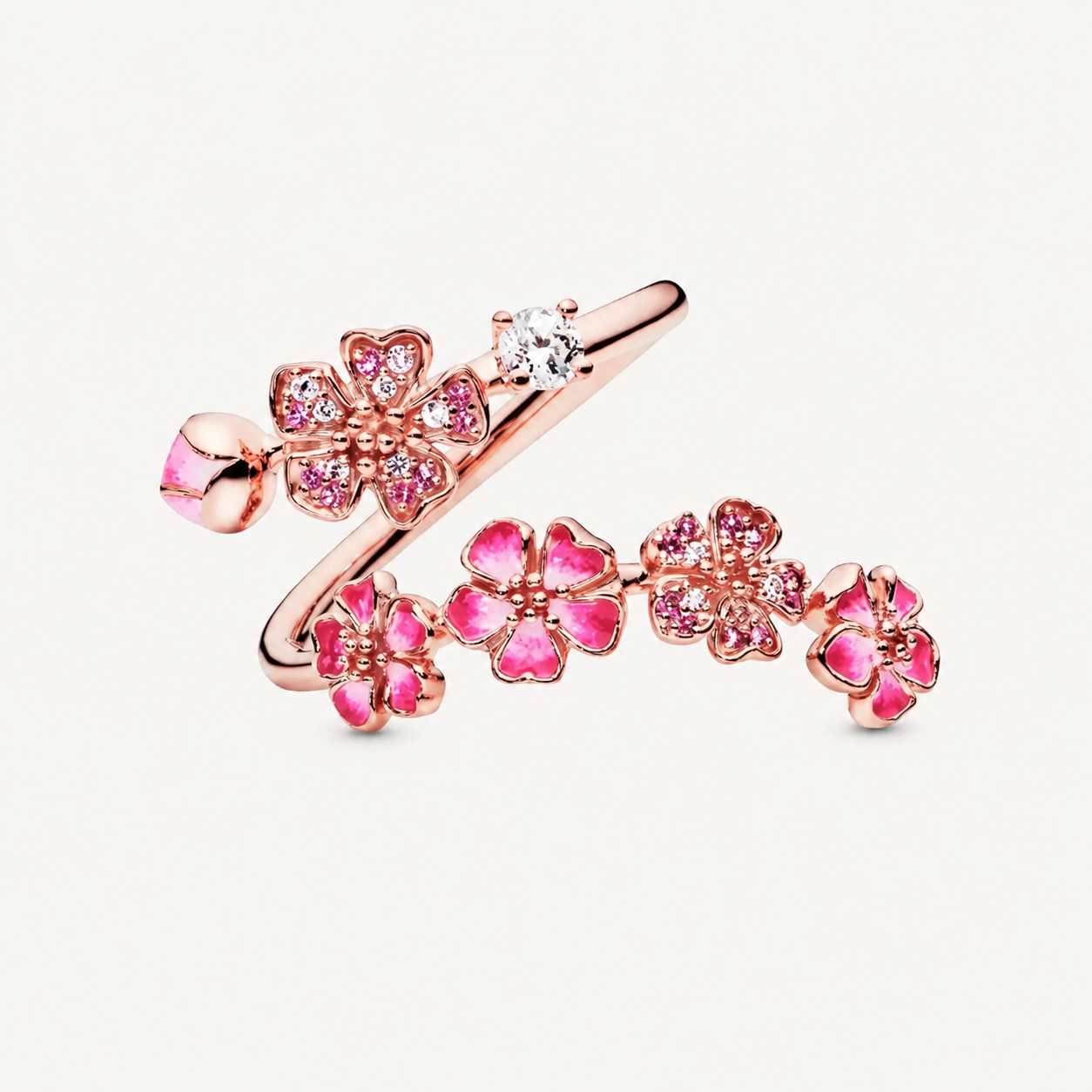 Anillo Flor de Durazno – Florece a Tu Ritmo