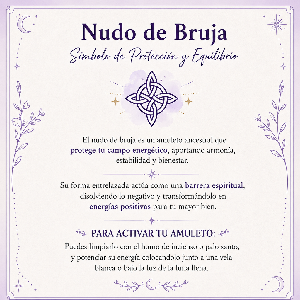 Collar Nudo de Bruja Protector