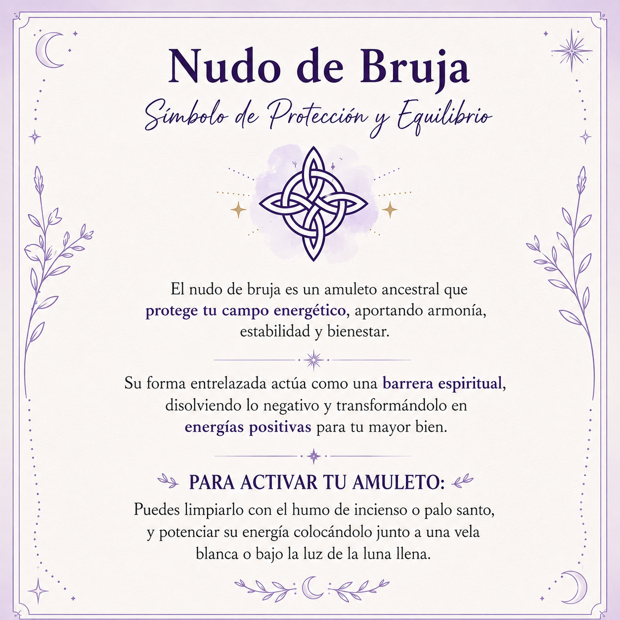 Collar Nudo de Bruja Protector