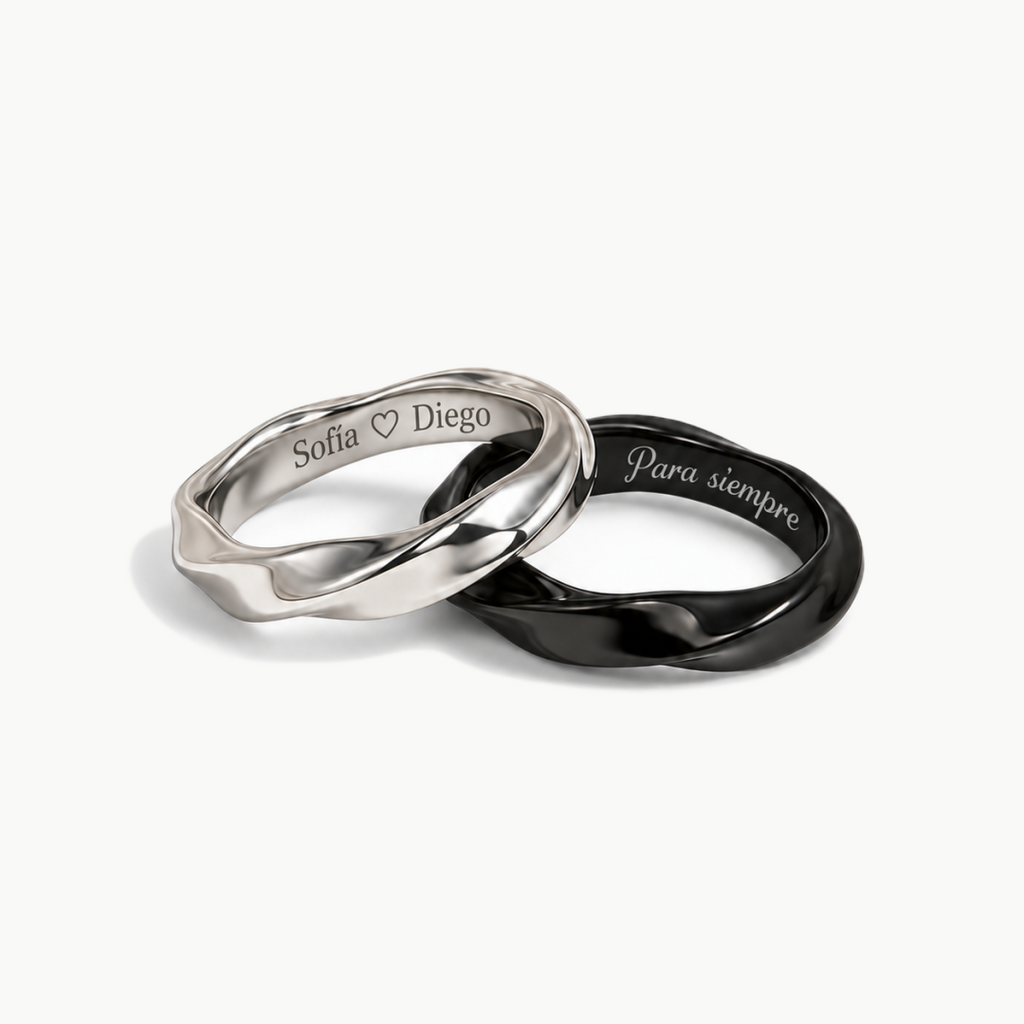 Anillos de Promesa – Juego de Anillos para Pareja