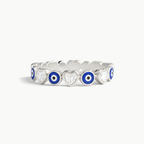 Anillo Protector de Corazón y Ojo Turco