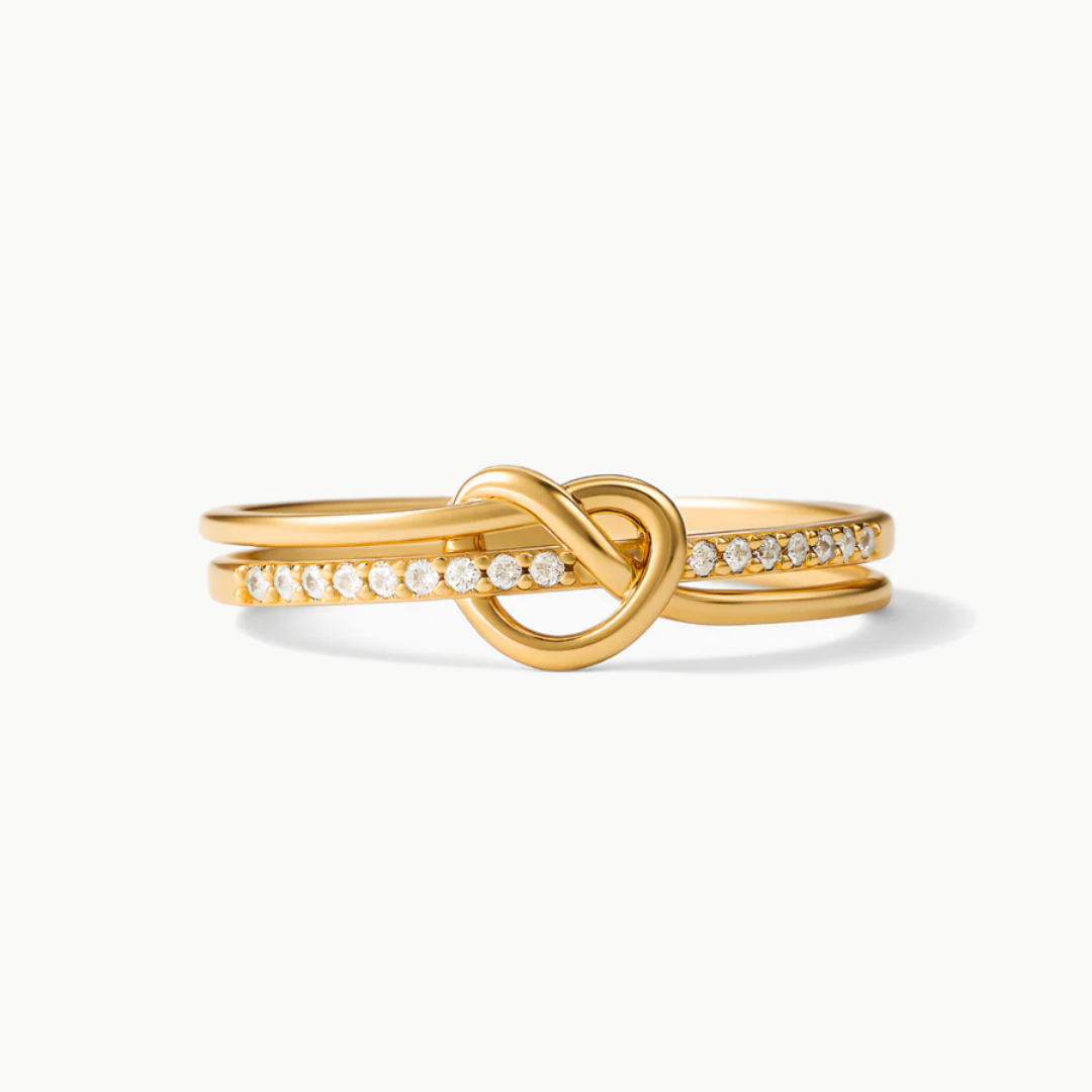 Anillo Nudo de corazón - Tú y Yo