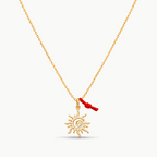 Collar Amuleto Hilo Rojo