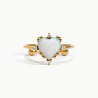 Anillo Confía en Ti – Corazón de Ópalo