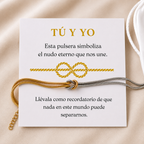 Pulsera Nudo Eterno — “Tú y Yo.”