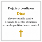 Anillo Confía en Dios