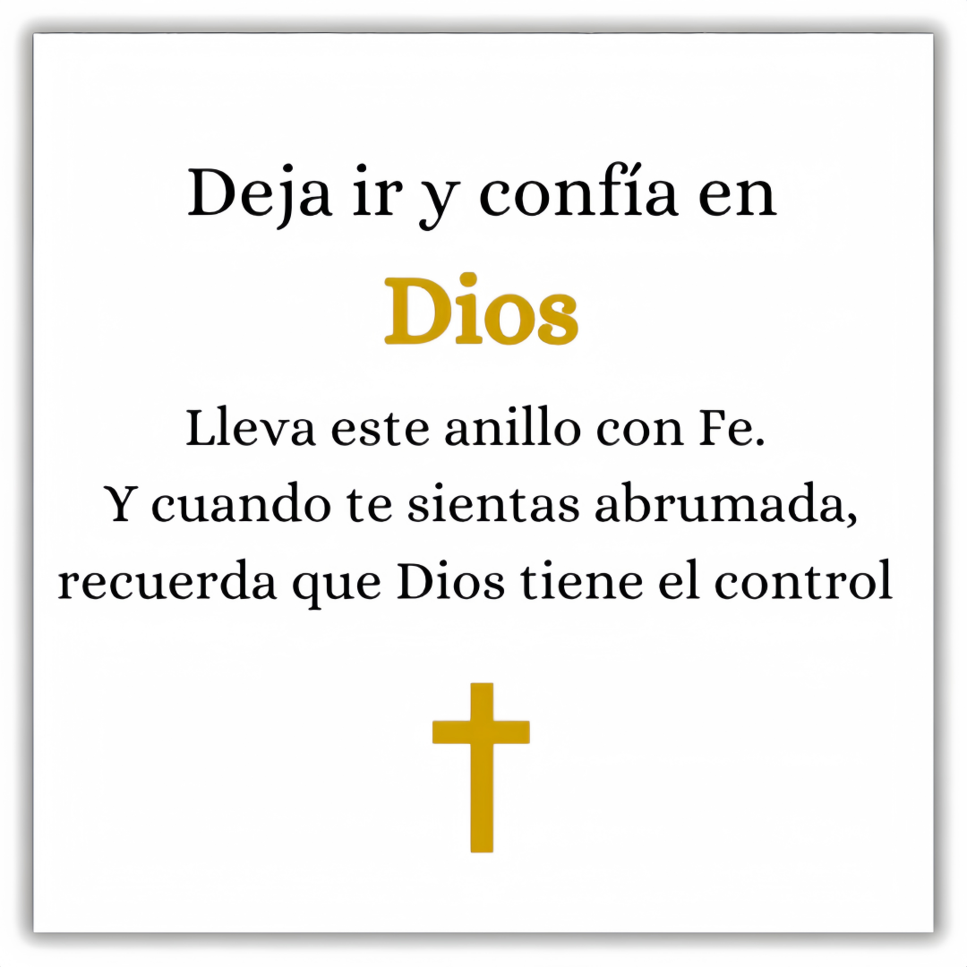 Anillo Confía en Dios