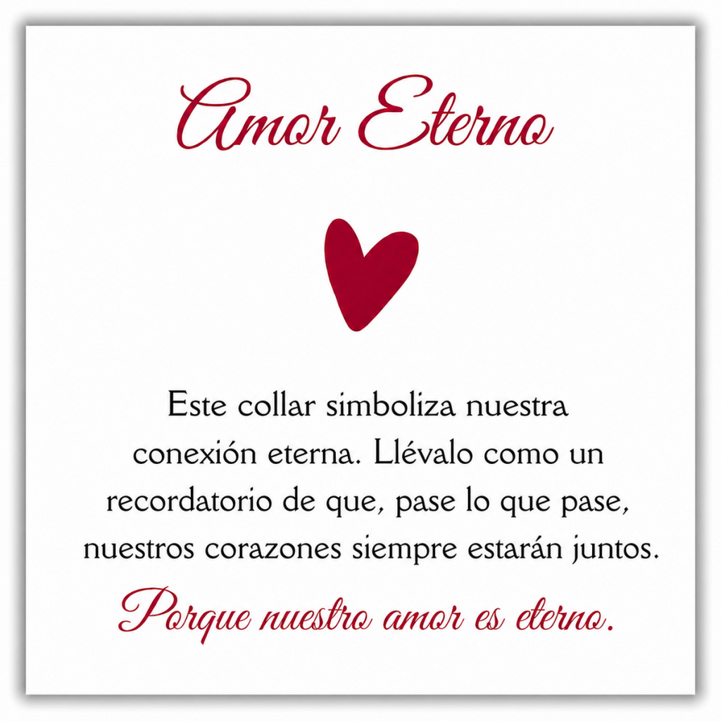 Collar Amor Eterno - Personalizados