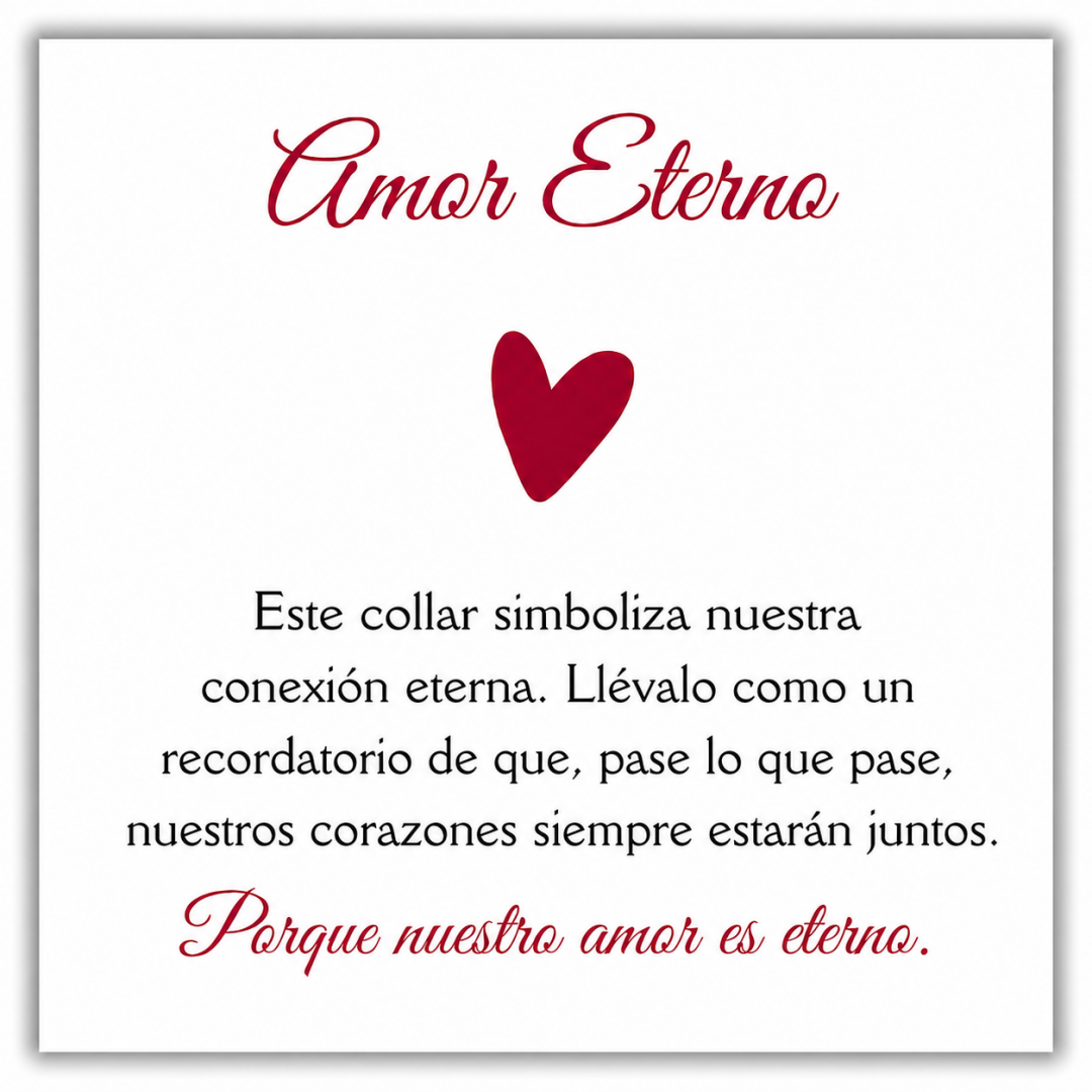 Collar Amor Eterno - Personalizados