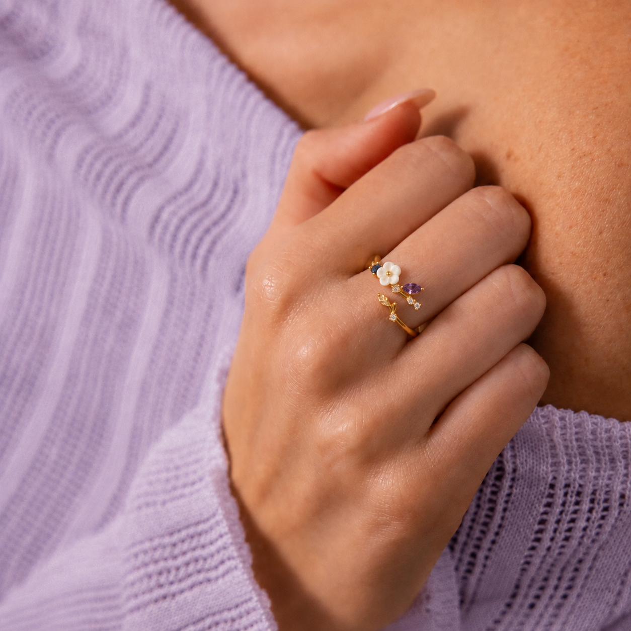 Anillo"Flores de Primavera"