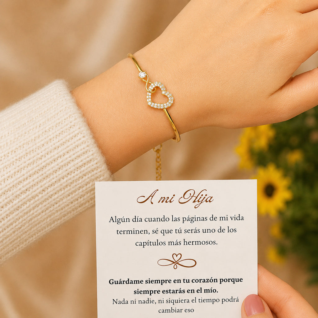 Pulsera Corazón Infinity — “Un amor que permanece”