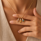 Collar con Piedra de Nacimiento — “Amistad sin fin”