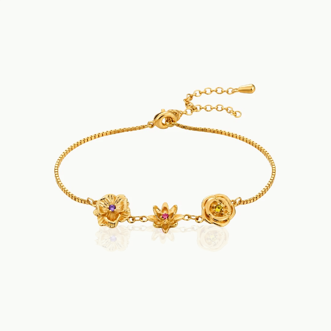 Pulsera Flores Eternas - Personalizable