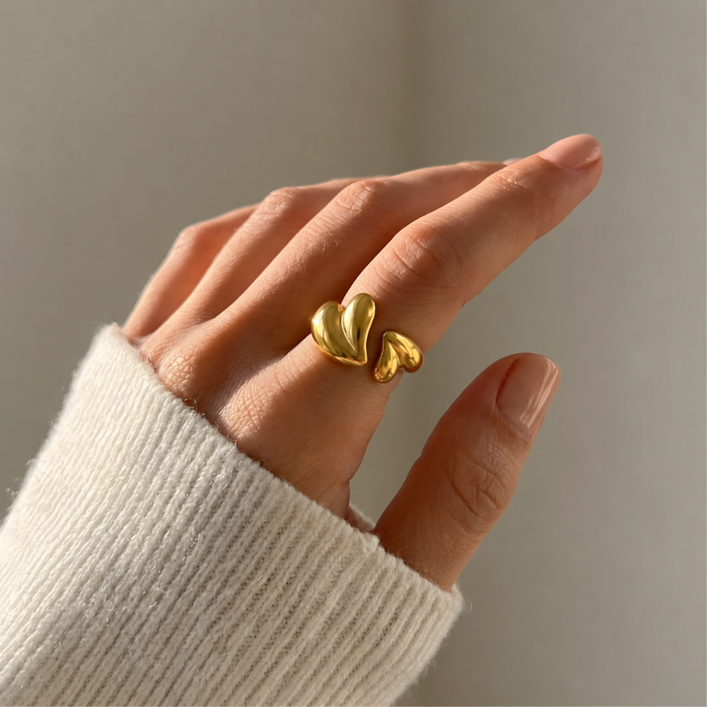 Anillo Dos Corazones – Amor y Conexión