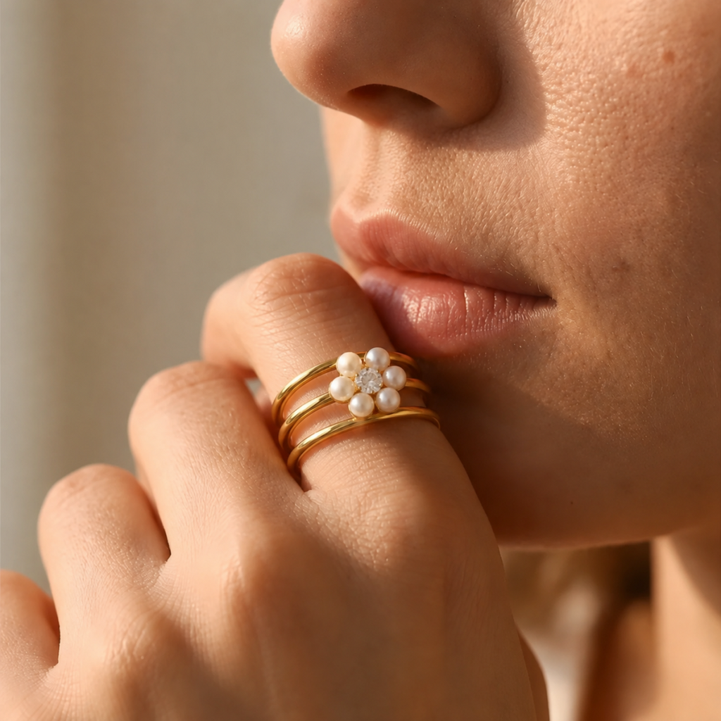 Anillo Flor de Perla