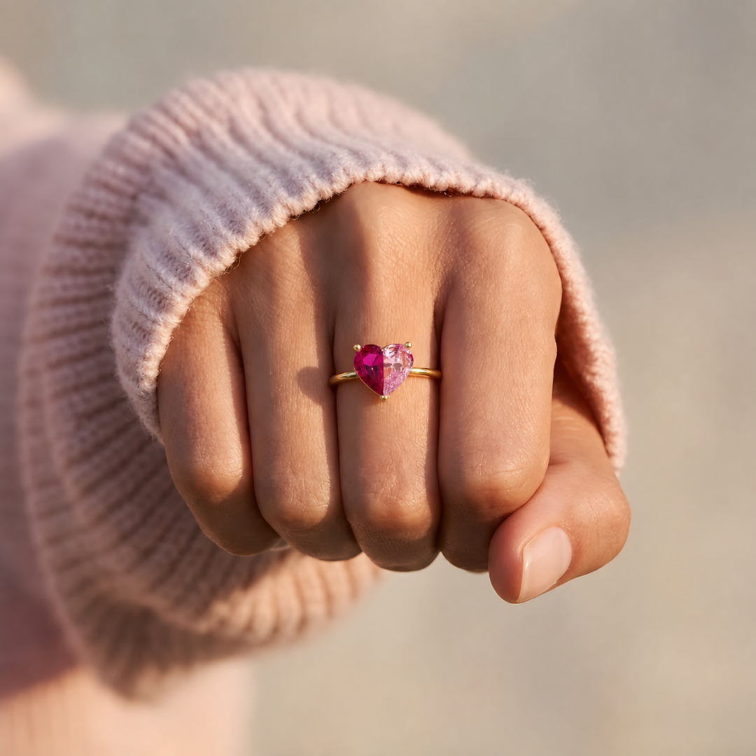 Anillo Dos Corazones - Personalizados