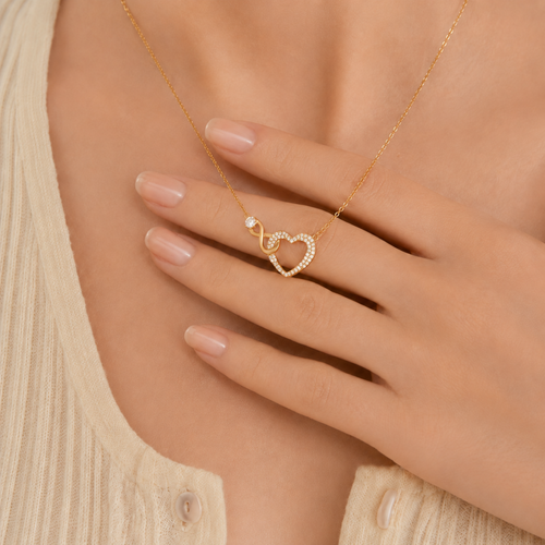 Collar Corazón Infinity