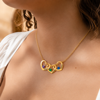 Collar Corazones Entrelazados — “Lo que nos une”