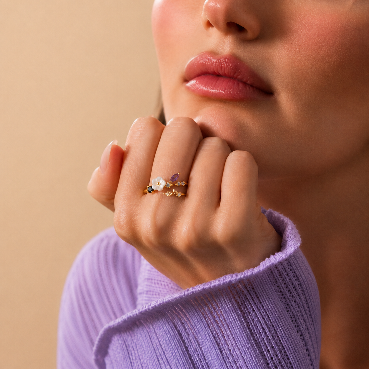 Anillo"Flores de Primavera"