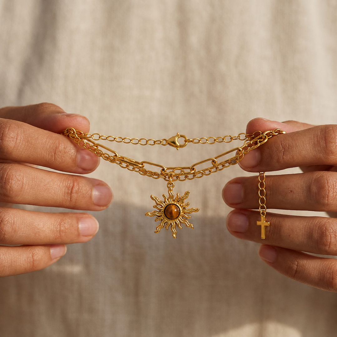 Pulsera Amuleto de Triple Protección