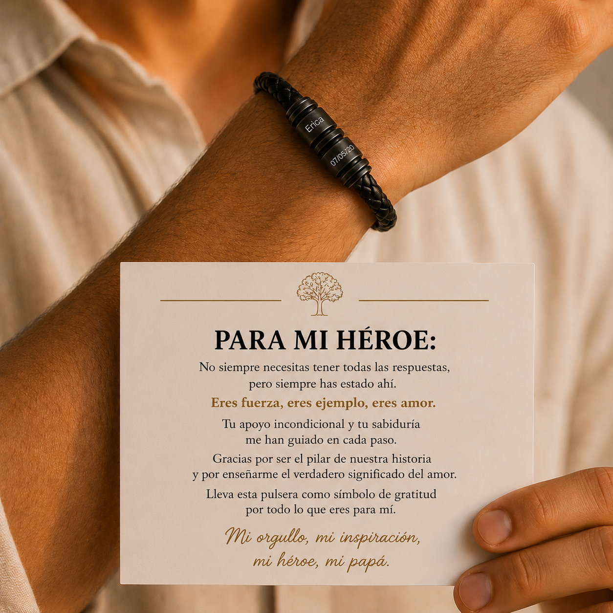 Pulsera personalizada con nombres—Fuerza de Familia