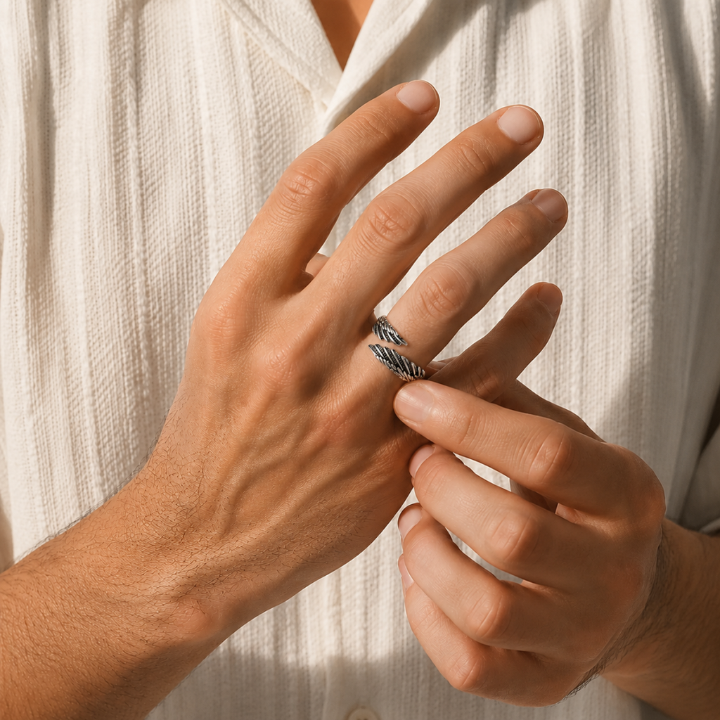 Anillo Alas de Ángel - Personalizable con Nombre