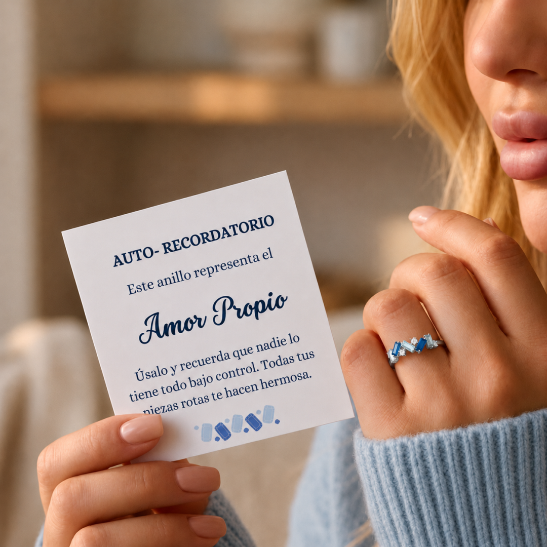 Anillo Serenidad Azul - Amor Propio