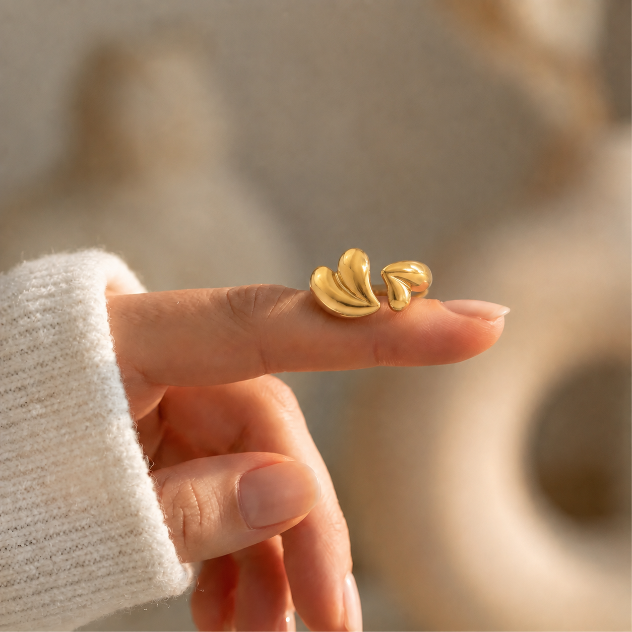 Anillo Dos Corazones – Amor y Conexión