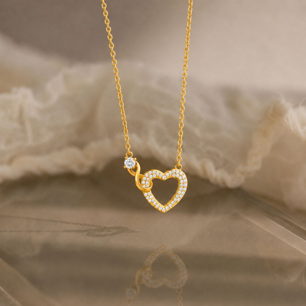 Collar Corazón Infinity