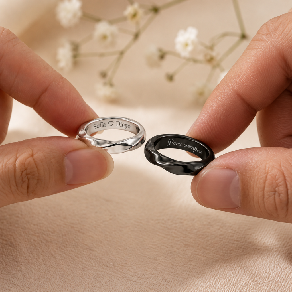 Anillos de Promesa – Juego de Anillos para Pareja