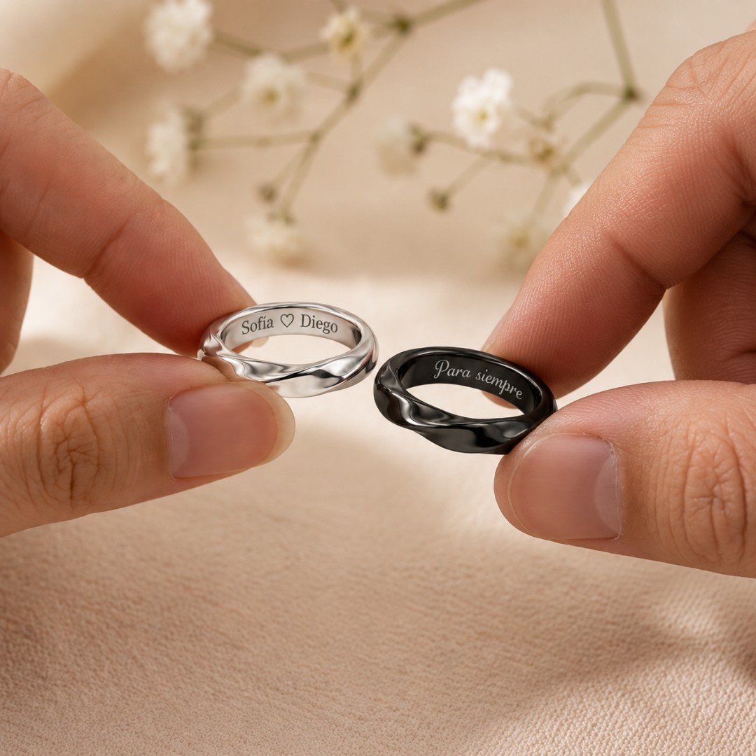 Anillos de Promesa – Juego de Anillos para Pareja