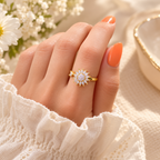 Anillo Girasol - Amor y Amistad