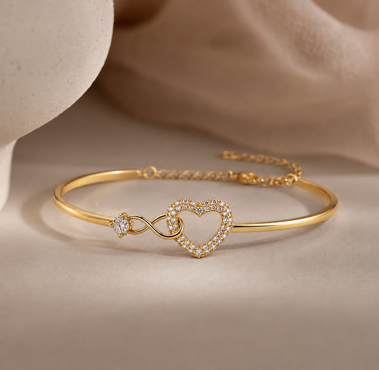 Pulsera Corazón Infinity — “Un amor que permanece”
