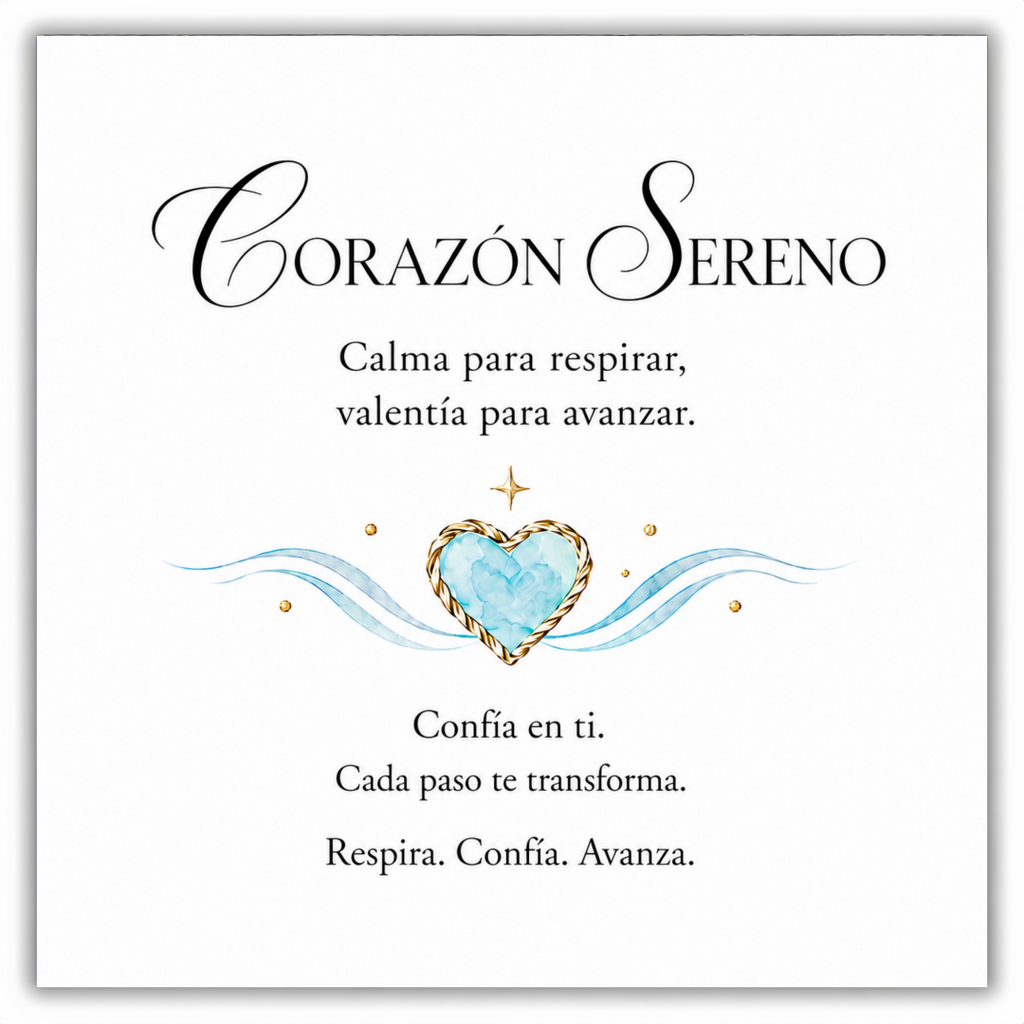 Pulsera Corazón Sereno