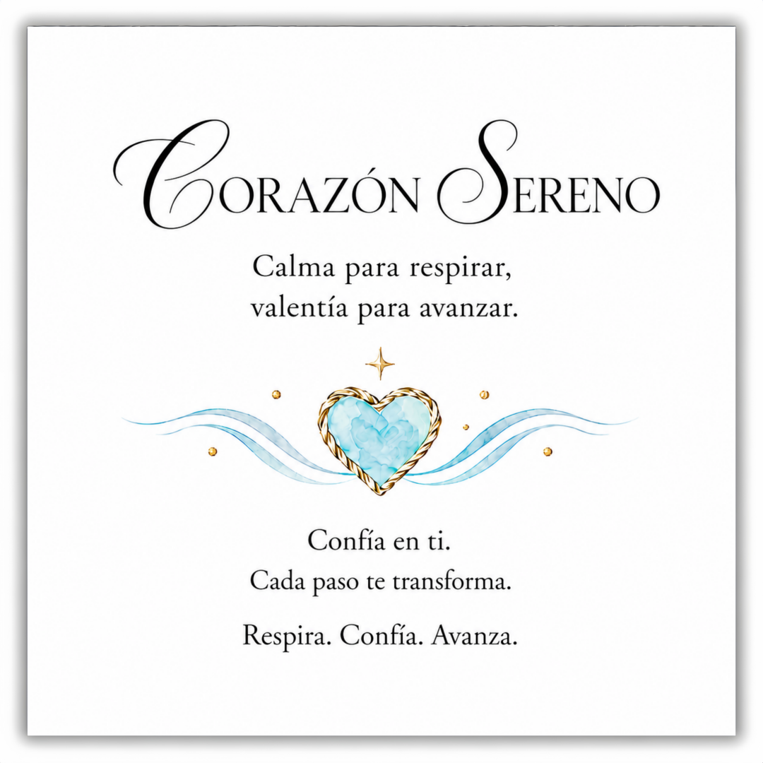 Pulsera Corazón Sereno