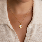 Collar Luz entre las Nubes – Luna y Estrella