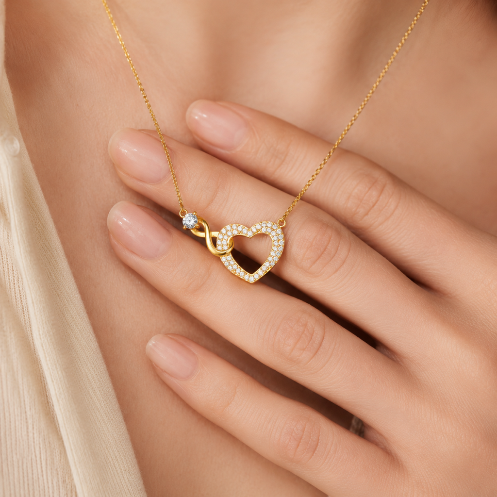 Collar Corazón Infinity