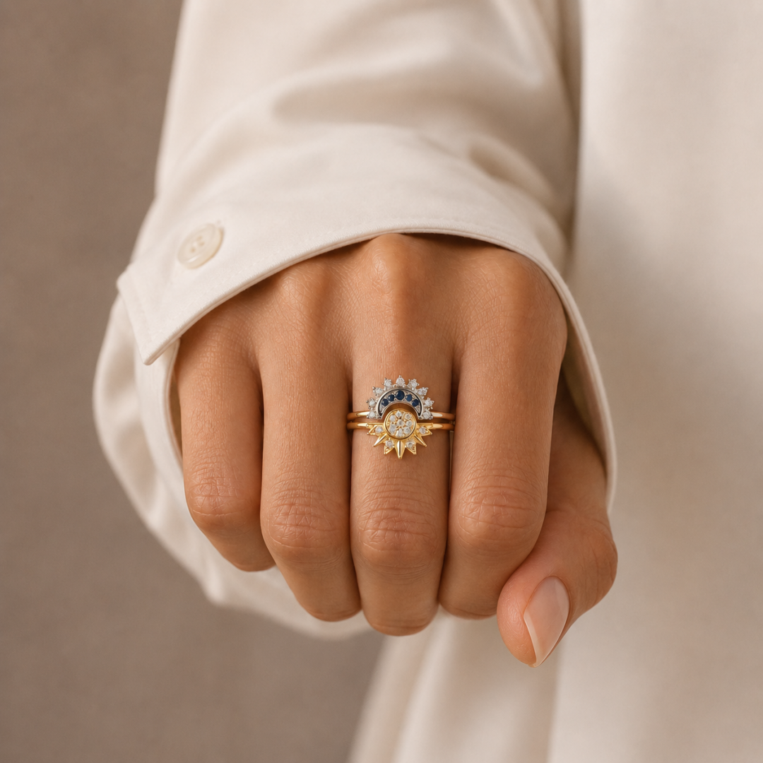 Anillos Dúo Sol y Luna