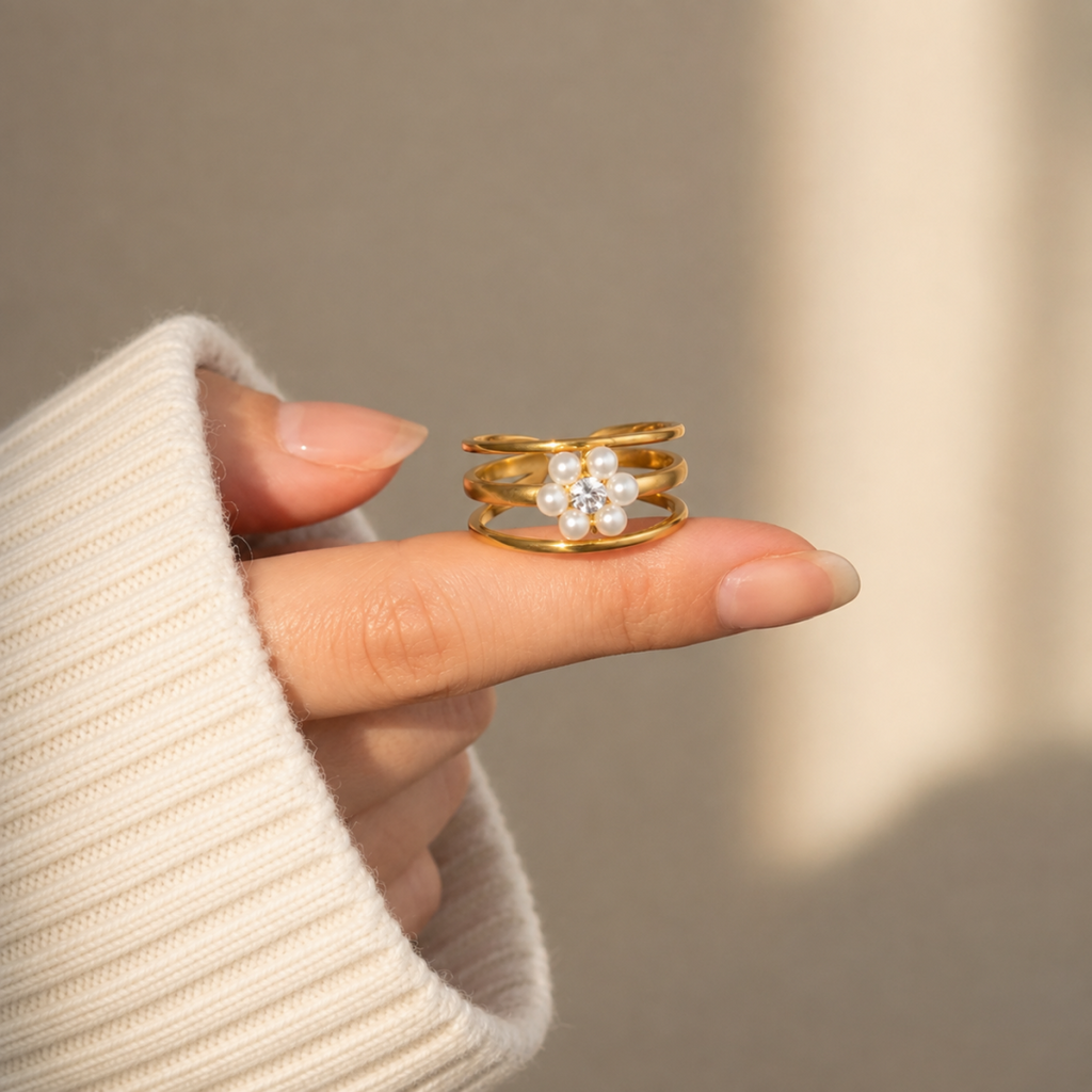 Anillo Flor de Perla