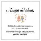 Collar con Piedra de Nacimiento — “Amistad sin fin”
