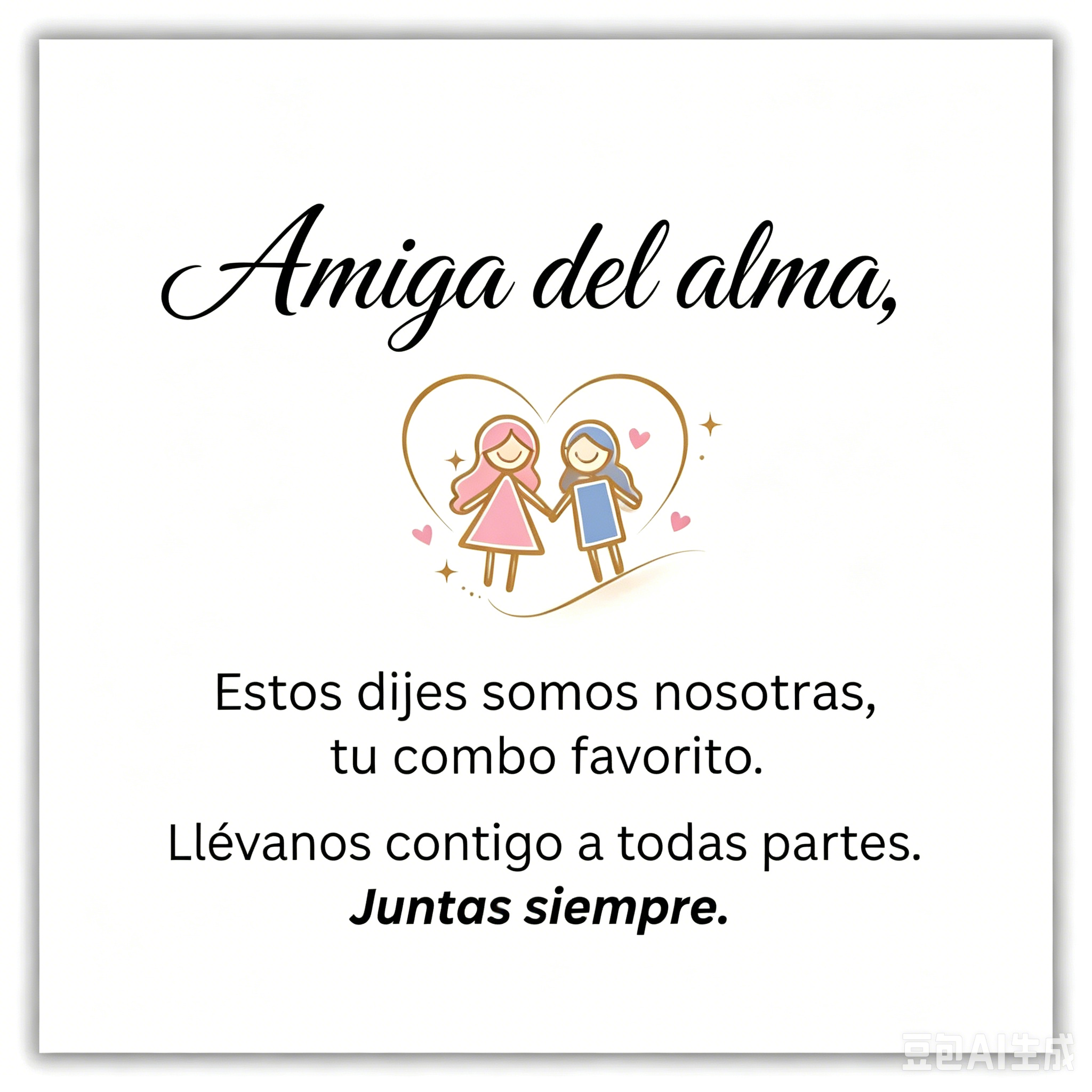 Collar con Piedra de Nacimiento — “Amistad sin fin”