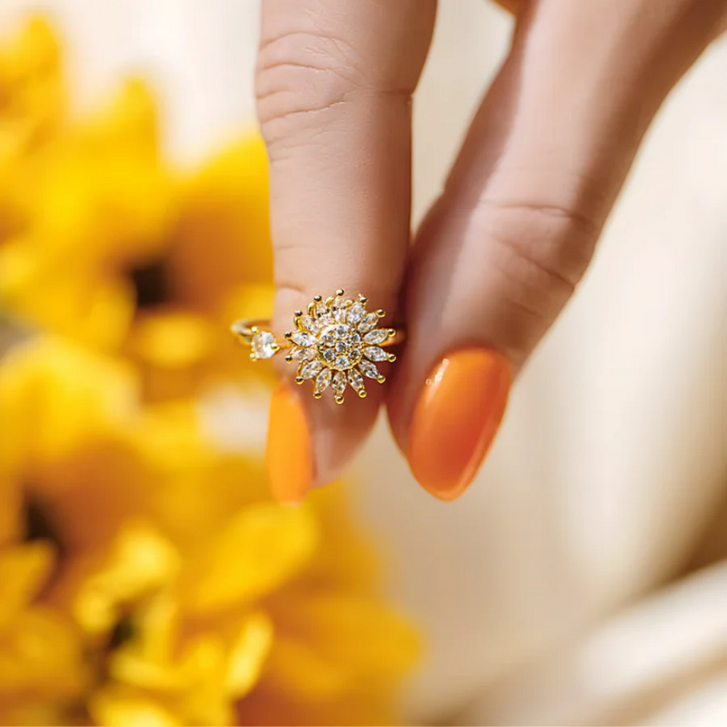 Anillo Girasol - Amor y Amistad