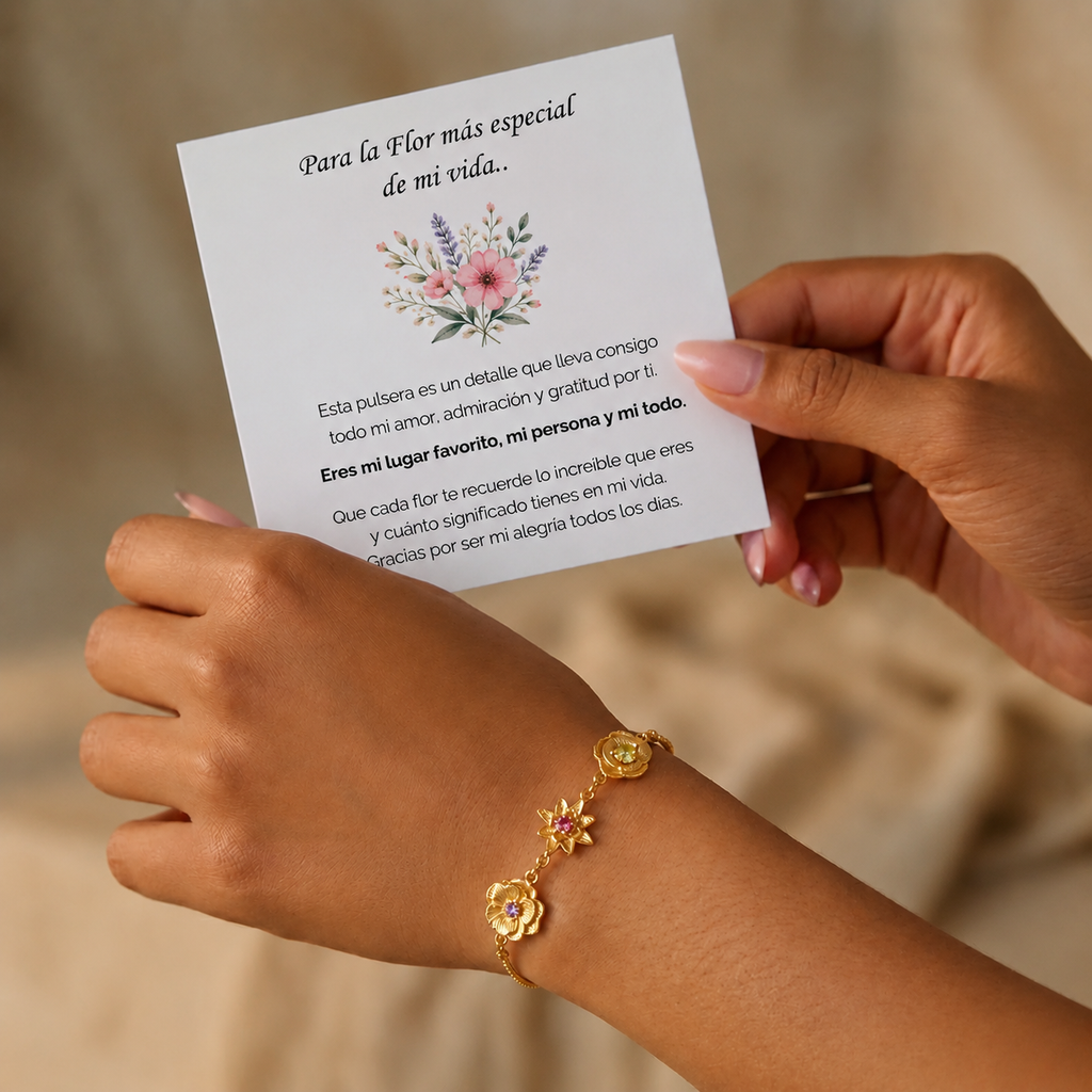 Pulsera Flores Eternas - Personalizable