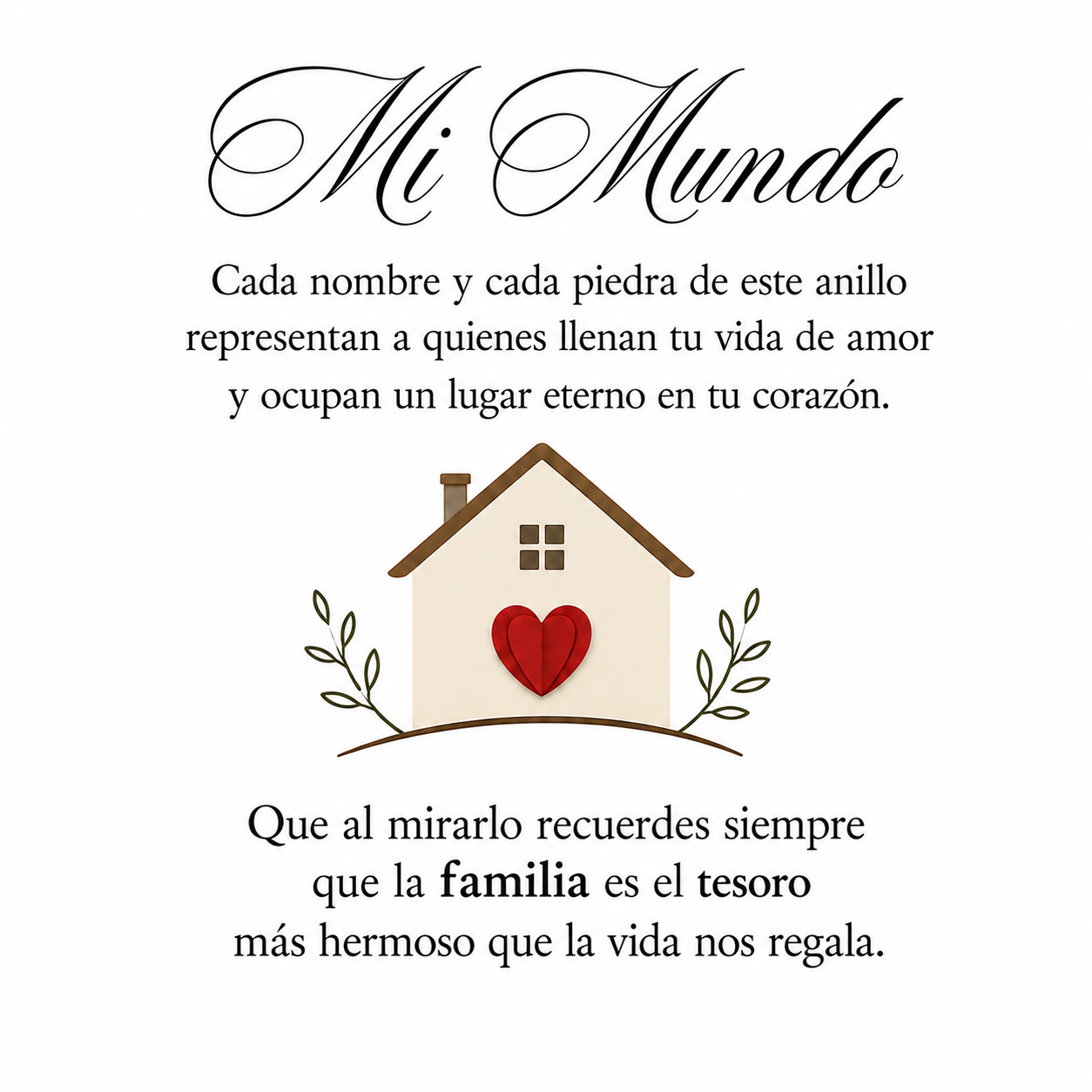 Anillo Mi Mundo - Personalizado